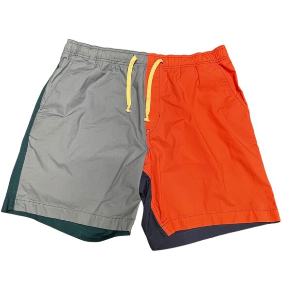 American Eagle Next Level Flex Jogger Shorts Color Block Men Large NEW Blue Gray - Picture 1 of 7